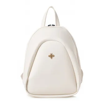 Lucky Bees, Rucsac cu bretele ajustabile, Crem