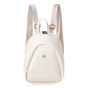 Lucky Bees, Rucsac cu bretele ajustabile, Crem