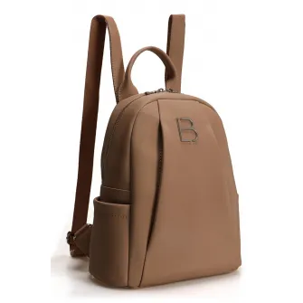 Lucky Bees, Rucsac cu logo metalic, Maro camel