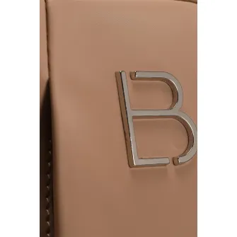 Lucky Bees, Rucsac cu logo metalic, Maro camel