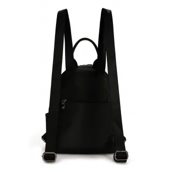 Lucky Bees, Rucsac cu logo metalic, Negru