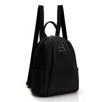 Lucky Bees, Rucsac cu logo metalic, Negru