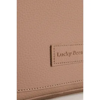 Lucky Bees, Rucsac de piele ecologica, Maro camel