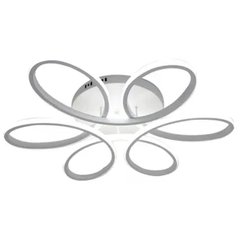 Lustra LED Circle Design Magelis, SLC Selino Concept cu telecomanda, lumina calda, neutra, rece si intensitate reglabila, 72-144W