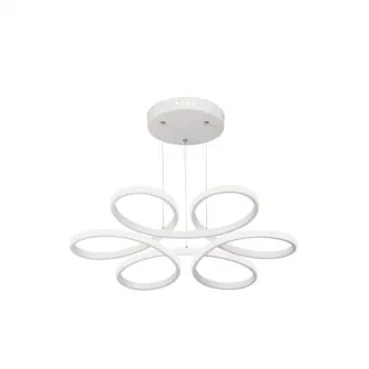 Подвесная светодиодная люстра Circle Design Magelis, концепция SLC Selino с дистанционным управлением, теплым, нейтральным, холодным светом и регулируемой интенсивностью, 72-144 Вт, белый