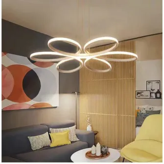 Подвесная светодиодная люстра Circle Design Magelis, концепция SLC Selino с дистанционным управлением, теплым, нейтральным, холодным светом и регулируемой интенсивностью, 72-144 Вт, белый