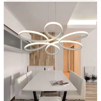 Подвесная светодиодная люстра Circle Design Magelis, концепция SLC Selino с дистанционным управлением, теплым, нейтральным, холодным светом и регулируемой интенсивностью, 72-144 Вт, белый