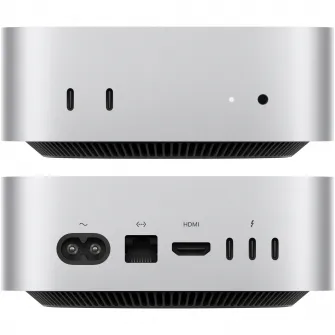 Mac Mini PC Apple cu procesor Apple M4 Pro, 12 nuclee CPU and 16 nuclee GPU, 24GB, 512GB SSD, INT KB