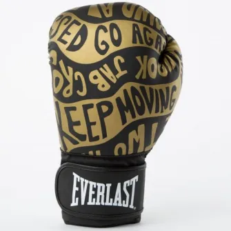 Manusi box Everlast Spark GL 14 oz, negru/auriu