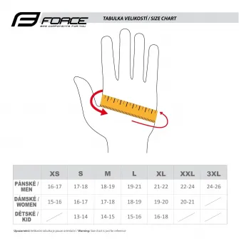 Детские перчатки Force Ant Grey/Fluo L