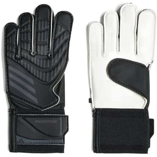 Manusi portar copii Adidas Predator Training, marime 7, negru/alb