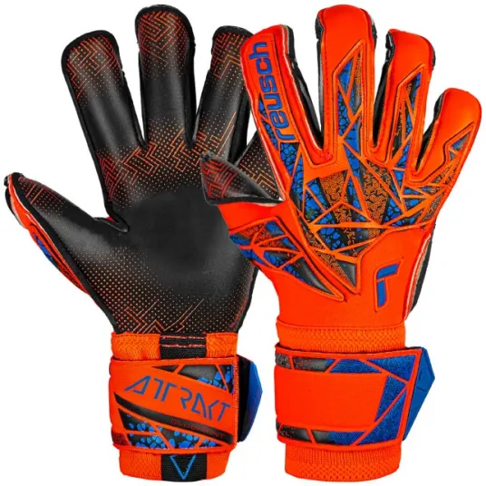 Manusi portari Reusch Attrakt Gold X Evolution GluePrint, marime XL/XXL-10.5, portocaliu/albastru/negru