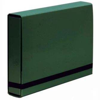 Mapa carton Vaupe, plastifiata, cu elastic, 55mm, 341, verde