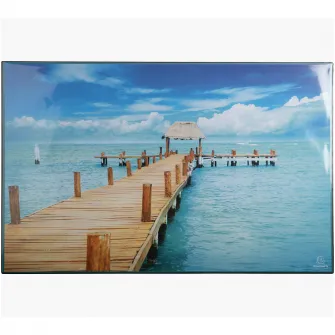 Mapa de birou Exacompta, 37.5x57.5 cm, Carton rigid acoperit cu PVC, Cu doua fete, Sea