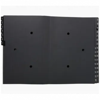 Mapa pentru semnaturi cu index laminat Exacompta Ordonator, 1-31, eticheta Blue-Angel, A4, Negru
