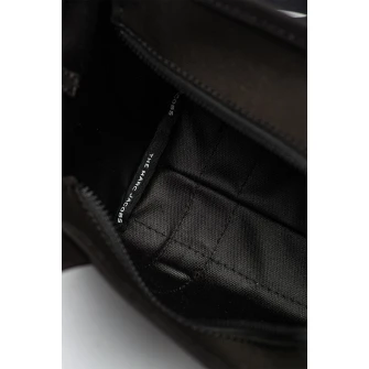 Marc Jacobs, Geanta crossbody cu imprimeu logo The Tote, Negru/Alb optic
