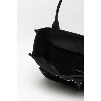 Marc Jacobs, Geanta shopper din panza Traveler, Negru/Alb