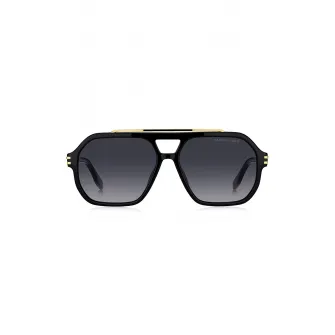 Marc Jacobs, Ochelari de soare cu lentile in degrade, Auriu, Negru, 58-15-145