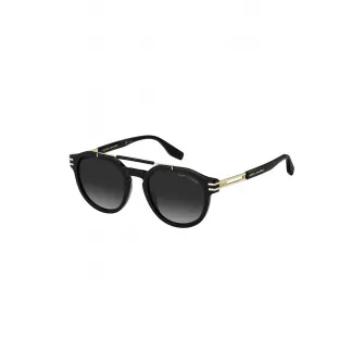 Marc Jacobs, Ochelari de soare pantos cu lentile in degrade, Auriu, Negru, 52-21-145