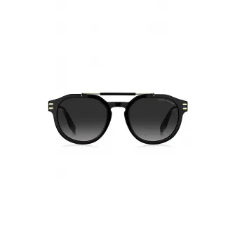 Marc Jacobs, Ochelari de soare pantos cu lentile in degrade, Auriu, Negru, 52-21-145