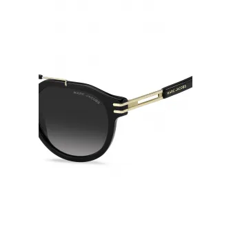 Marc Jacobs, Ochelari de soare pantos cu lentile in degrade, Auriu, Negru, 52-21-145