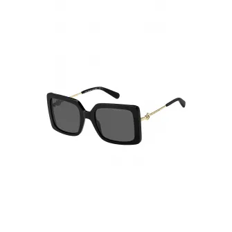 Marc Jacobs, Ochelari de soare patrati cu lentile in degrade, Auriu, Negru, 54-22-140 Standard