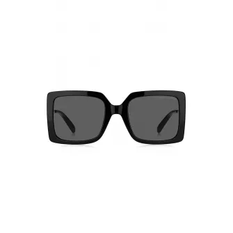 Marc Jacobs, Ochelari de soare patrati cu lentile in degrade, Auriu, Negru, 54-22-140 Standard