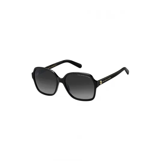 Marc Jacobs, Ochelari de soare wrap cu lentile in degrade, Negru, 57-17-145 Standard