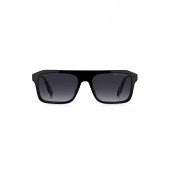 Marc Jacobs, Ochelari de soare wrap, Negru, 55-18-145