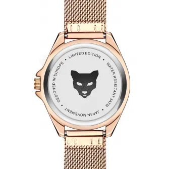 Marc Lauder, Ceas analog cu o coroana cu cristale, Auriu rose