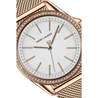 Marc Lauder, Ceas analog cu o coroana cu cristale, Auriu rose