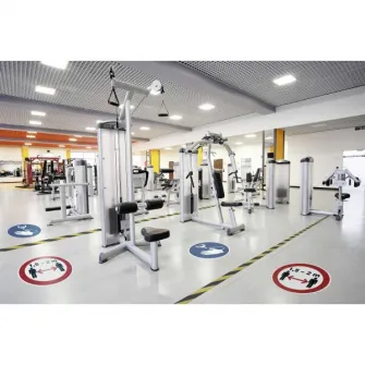 Marcaj de siguranta Durable DB103806 Obligatoriu utilizarea gelului dezifectant Ø 430 mm, 0.2 mm grosime, nepermanent, 1 buc