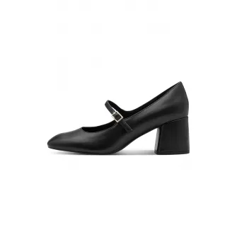 Marco Tozzi, Pantofi Mary Jane din piele, Negru, 40