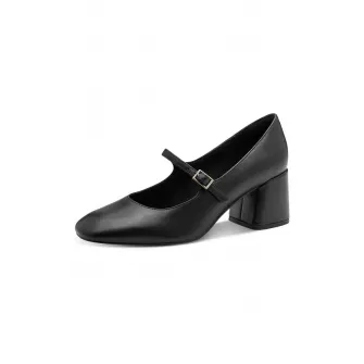 Marco Tozzi, Pantofi Mary Jane din piele, Negru, 40