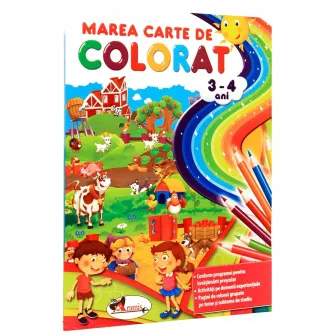 Marea carte de colorat, 3-4 ani, editia a III-a - Colectiv Aramis