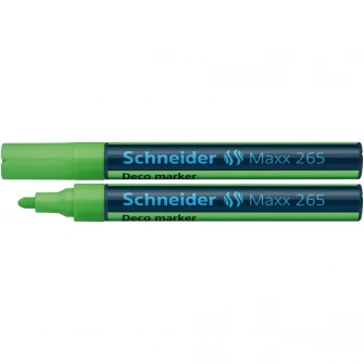 Маркер с жидким мелом Deco Schneider 265, 1-3 мм, Зеленый