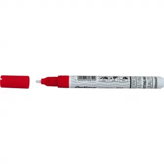 Marker cu vopsea Optima Paint 3713, varf rotund 2 mm, grosime scriere 1-2mm, Rosu