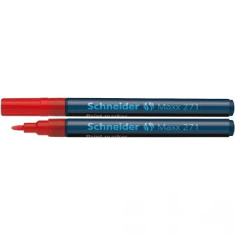 Marker cu vopsea Schneider 271, 1-2 mm, Rosu