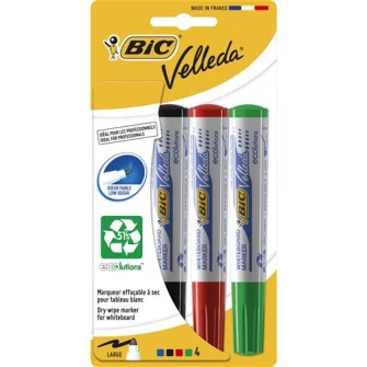Маркер ECO Velleda 1701 в ассортименте Blister/4