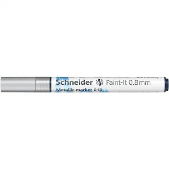 Marker metalic Schneider Paint-It 010 0,8mm, silver metallic