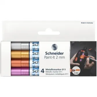 Marker metalic Schneider Paint-It 011 2mm, 4buc/Set1