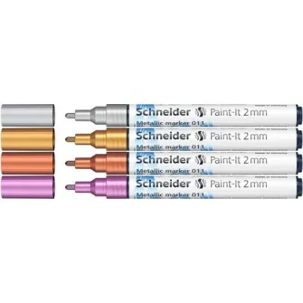 Marker metalic Schneider Paint-It 011 2mm, 4buc/Set1