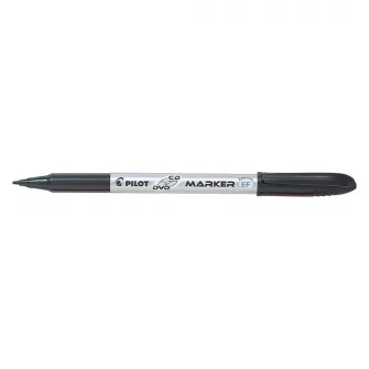 Marker permanent Pilot Begreen, varf rotund, pentru CD/DVD, 0.6 mm, Negru