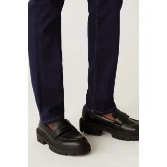 Marks & Spencer, Blugi elastici cu croiala dreapta Sienna, Albastru inchis, 8