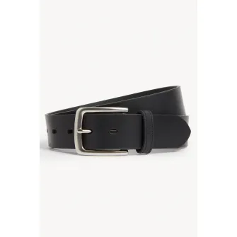 Marks & Spencer, Curea de piele cu o catarama metalica, Negru, 86