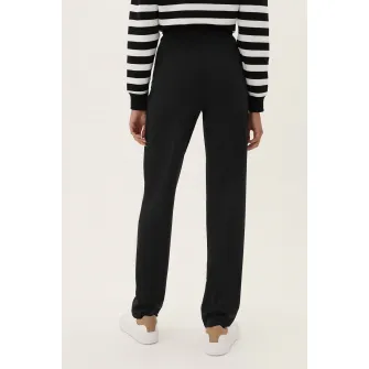Marks & Spencer, Pantaloni cu croiala dreapta si talie inalta, Negru, 8