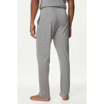 Marks & Spencer, Pantaloni de pijama din bumbac si modal SupimaВ®, Gri deschis, L