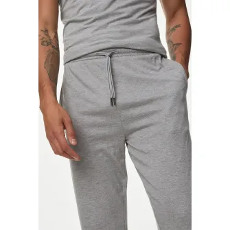 Marks & Spencer, Pantaloni de pijama din bumbac si modal SupimaВ®, Gri deschis, L