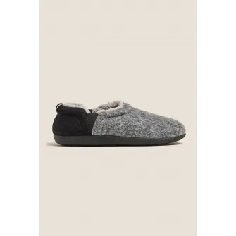 Marks & Spencer, Papuci in doua nuante, Negru melange, 11