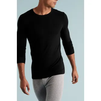 Marks & Spencer, Set de bluze de casa cu decolteu la baza gatului - 2 piese, Negru, XL